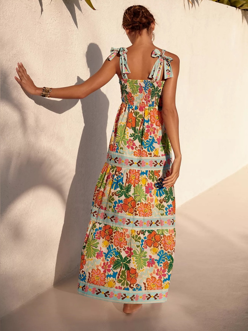 Beach Riot Charlotte Maxi Dress -Tropical Sands- M